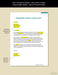 Your project engineer cover letter should be brief and highlight some of your skills, experiences and accomplishments that are most relevant to the job. Engineering Analyst Cover Letter Template Free Pdf Google Docs Word Template Net Cover Letter Template Cover Letter Template Free Cover Letter