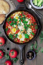 Simple Shakshuka Recipe The Mediterranean Dish Shakshuka Is A Delicious Middle Eastern Dish Of Eggs Poache Shakshuka Recipes Easy Shakshuka Recipe Shakshuka