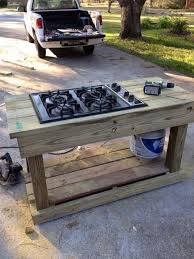 Find A Gas Range On Craigslist Or Yard Sale You Have An Outdoor Stove Outdoor Cooking Campinglivezcampinglivez Outdoor Kitchen Outdoor Stove Home Diy