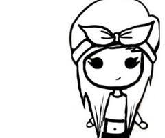 Chibi Stencil Tekenen Kleuren Meisjes