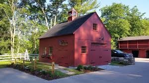 Cute carriage house plan with private bedroom. New England Style Barns Post Amp Beam Garden Sheds Country Style Carriage Houses Carriage House Plans Shed Building Plans Shed Homes