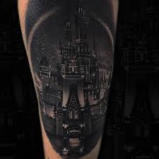 Check spelling or type a new query. Black And Grey Disney Castle Tattoo