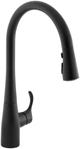 Find a store find a pro contact us my folders. Kohler K 596 Bl Matte Black Simplice Single Hole Kitchen Sink Faucet With 16 5 8 Pull Down Spout Docknetik Magnetic Docking System And A 3 Function Sprayhead Featuring Sweep Spray Faucet Com