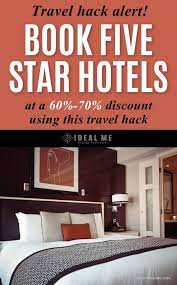 Want To Book A Five Star Hotel Anywhere In The World At A 60 70 Discount Learn How With This Clever And Easy Tr Hotel Hacks Book Cheap Hotels Five Star Hotel