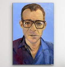 Steven Jesse Bernstein, Oil Painting, Wall Art, Poet, Home Decor, Portrait  Painting, Small Art, Retro Pop Art, Seattle Culture, Artful Art