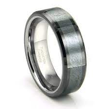 This Is By Far The Best Price I Have Seen On A Meteorite Ring Ladies If Your Husband To Be Mens Wedding Bands Tungsten Tungsten Mens Rings Mens Wedding Rings