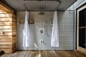 The location of the shower pans is below the floor. How To Design The Perfect Outdoor Shower Ideas Tips Install It Direct