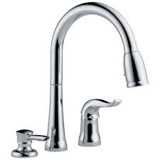 delta chrome finish single handle pull