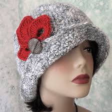 Crochet Hat Pattern Flapper Style With Brim Petal Trim and Back Pleats  Digital Download