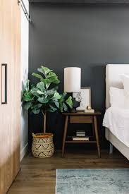 Modern Bedroom Black Wall And Walnut Side Table Side Tables Bedroom Walnut Bedroom Furniture Apartment Bedroom Design Shop mansfield walnut bedroom furniture today!