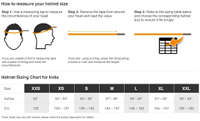 Steelbird Helmet Size Chart In Mm