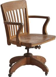 Rejuvenation Wooden Office Chair W Casters Furniture Wooden Office Chair Bedroom Furniture