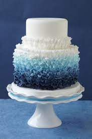 12 Fabulous Ombre Wedding Cakes Belle The Magazine Cake Design Cake Ruffle Cake