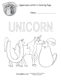 Download as many letters as you want for free, or download the entire letter u collection at once for only $3. Cute Uppercase Letter U Coloring Page Free Printable Doozy Moo