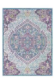 This item dii buffalo check collection 100% cotton hand dyed woven rag rug, 26x40, dusty lilac/white. Germili Motif Purple Blue Medallion Area Rug