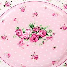Queen's richmond pink floral 2 pint teapot. London Boutique Cake Plate Set 4 Porcelain Fine China Wide Rimmed Shab London Boutique Lifestyle