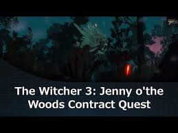 The Witcher 3 Jenny O The Woods Contract Quest The Witcher 3 The Witcher Jenny