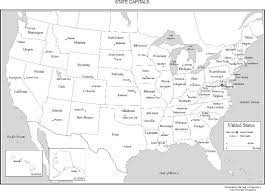 Black and white world map clipart. United States Labeled Map