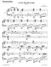 A new day has come mp3 download celine dion songs. A New Day Has Come Celine Dion Free Piano Sheet Music Piano Chords