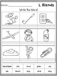 For these pages, i focused on blends for l, r and s. Consonant Beginning L Blends Worksheets Kindergarten First Second Grade Phonics Blends Worksheets L Blends L Blends Worksheets