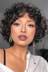 33 Dreamy Boho Wedding Makeup Looks Short Curly Haircuts Haircuts For Curly Hair Curly Hair Styles