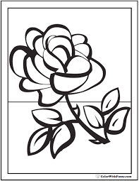 Printable flower coloring pages, coloring sheets and pictures for kids, children. Spring Flowers Coloring Page 28 Spring Coloring Pages