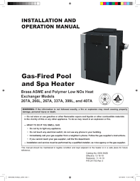 There are various parameters in a heat the side effects of a cleaner system are enormus. Raypak R207a R407a 207a 407a Manual Manualzz