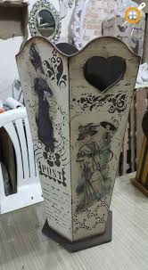 46 Adet Ahsap Boyama Semsiyelik Ornekleri Ahsap Boyama Objeleri Semsiye Shabby Vintage Decoupage