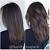 Dark Brown Medium Length Balayage Straight Hair