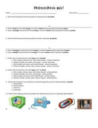 Photosynthesis And Cellular Respiration Quiz Photosynthesis And Cellular Respiration Photosynthesis Cellular Respiration
