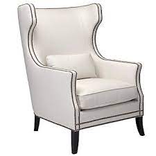 z gallerie eddie accent chair white 1 299 white leather wing back chair nailhead trim leather wingback chair accent chairs affordable modern furniture