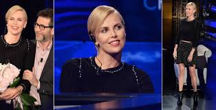 Charlize Theron Seduce Fabio Fazio A Che Tempo Che Fa People
