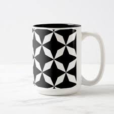 Black And White Coffee Mugs Abstract Geometric Pattern Black And White Two Tone Coffee Mug Zazzle Com Christmas Mugs Abstract Geometric Pattern Mugs