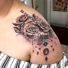 Black And Grey Rose And Jewelry Tattoo Gwansoon Tattoos Piercings Gwansoontattoos Instagram Photos A In 2020 Chandelier Tattoo Elegant Tattoos Jewelry Tattoo