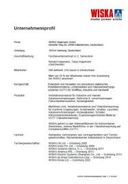 Auch videos sowie preview und test zu firma zusammen. Unternehmensportrait Wiska