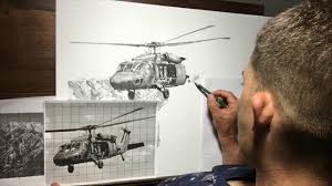 The rotor blades of the helicopter. Time Lapse Drawing Uh 60 Blackhawk Youtube