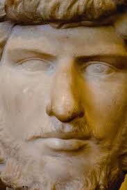 Lucio Vero, detalle del rostro