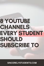 8 Youtube Channels Every Online Student Should Subscribe To Now In 2020 Online Student Educational Youtube Channels College Survival Guide