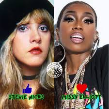 Stevie Nicks gave rock its mystical edge with enchanting vocals, poetic  lyrics, and a timeless aura that made her an icon of Fleetwood Mac and  beyond. Missy Elliott revolutionized hip-hop with futuristic