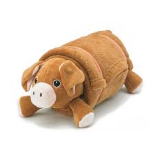 Pillow pets unicorn,whats your favorite pillow pet. Brown Pig Pet Plush Pillow With Blanket Rollee Pollee School Products