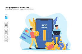 Download Flat Illustration Mobile Banking Graphic By Rivatxfz Creative Fabrica SVG Cut Files