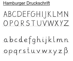 Hamburger Druckschrift Ab 2011 Ausgangsschrift Wikipedia Druckschrift Handschrift Schriftart Schrift