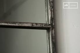 Votre produit a été ajouté au panier. Miroir Industriel Carre 9 Sections Metal Gris Patine Pib