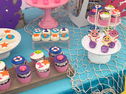 Baby Shark Dessert Table Shark Party Decorations Shark Birthday Party Shark Themed Party