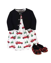 We leak the macy's christmas print ad. Hudson Baby Baby Girls Christmas Tree Dress Cardigan And Shoe Set Pack Of 3 Reviews Sets Outfits Kids Macy S