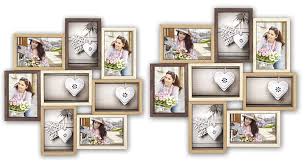 Ikea ribba rahmen 3 bilder weiß holz bilderrahmen collage. Collage Multirahmen 8 Fotos Rahmen Mit Tiefenwirkung Holz Creme Braun 13x18 Cm Kaufen Matches21
