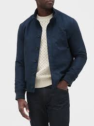 Vegan Suede Button Front Jacket Banana Republic Factory Vegan Suede Blue Suede Jacket Mens Tops