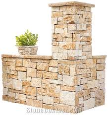 The unique, patented design makes it easy to create curves and shapes and it saves time by eliminating. Western Gold Sandstone Ozrock Roman Garden Wall Cladding Garden Wall Western Gold Yellow Sandstone Garden Wall From Australia Stonecontact Com
