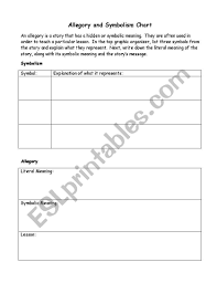 English Worksheets Symbolism Chart