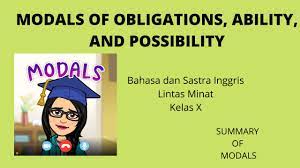 Maybe you would like to learn more about one of these? Bahasa Dan Sastra Inggris Lintas Minat Kelas X 10 The Summary Of Modals Youtube